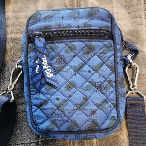 Vera Bradley Floral Blue Quilted Harry Potter Crossbody And Fanny Pack Bag